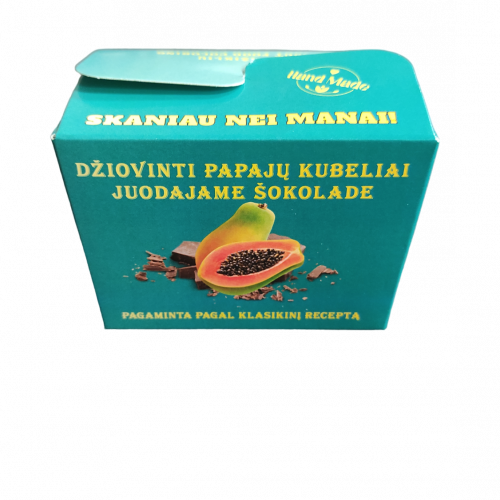 Papaya in dark chocolate 125g