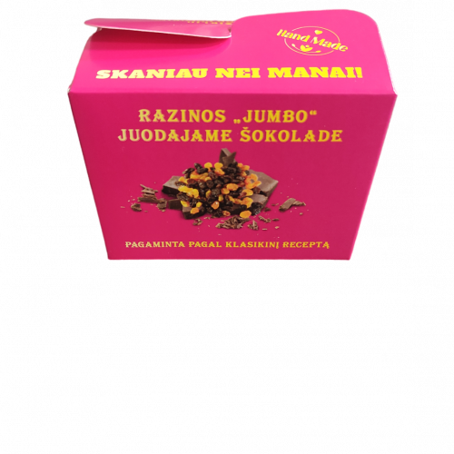 Razinos Jumbo juodajame šokalade